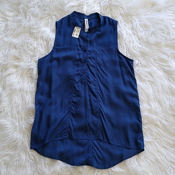 NEW Aeropostale Button Front High-low Sleeveless Blouse Size - M - Picture 7 of 13